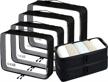 travel smart with bagail clear packing cubes - 6 piece set for hassle-free organization logo