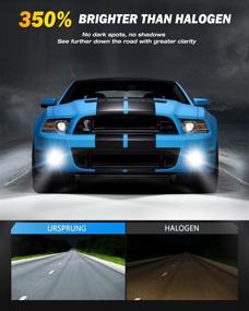 img 3 attached to 🔆 Fahren Ursprung H11/H8/H16 LED Fog Light Bulbs - 8000 Lumens, 350% Brighter than Halogen, 6500K Cool White - Pack of 2