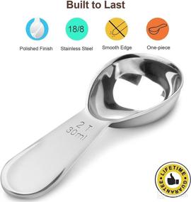 img 3 attached to 1Easylife Endurance 18/8 Stainless Steel Coffee Scoop - Accurate 2 Tablespoon (30ML) Measure, Pack of One