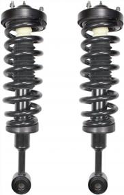 img 3 attached to LSAILON Front And Rear Shock Absorber Kit With Loaded Quick Strut Spring Assembly - 171361 911262 Replacement For 2004-2008 Ford F-150 And 2006-2008 Lincoln Mark LT