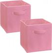organize your space with closetmaid's pink fabric drawers - 2-pack logo