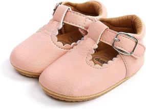 img 2 attached to 👑 FEAMODAL Non-Slip Princess Toddler Walking Shoes and Flats