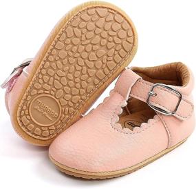 img 4 attached to 👑 FEAMODAL Non-Slip Princess Toddler Walking Shoes and Flats