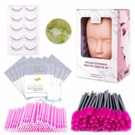 complete lash training kit with lankiz mannequin head, practice training lashes and tools for eyelash extension supplies logo