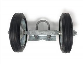 img 3 attached to 7.75" Rolling GATE Carrier Wheels: For Chain Link Fence Rolling Gates - Rut Runner
