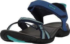 img 1 attached to Explore the Comfort and Style 👣 of Teva Women's Verra Black Athletic Sandals