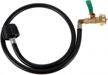 upgrade your camping gear with aupoko propane refill hose – high pressure, 36 inch extension hose, tank adapter and on-off control valve included! logo