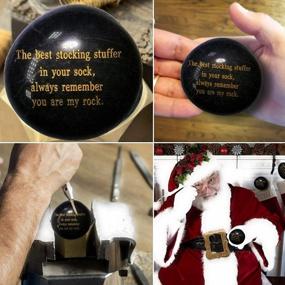 img 2 attached to Engraved Black Rock: The Perfect Stocking Stuffer And Meaningful Gift For Your Loved Ones Who Are Your Rock