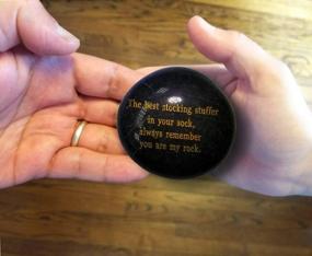 img 1 attached to Engraved Black Rock: The Perfect Stocking Stuffer And Meaningful Gift For Your Loved Ones Who Are Your Rock