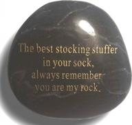 engraved black rock: the perfect stocking stuffer and meaningful gift for your loved ones who are your rock logo