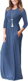 img 1 attached to WNEEDU Womens Sleeve Dresses Pockets Women's Clothing : Dresses