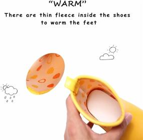 img 1 attached to 🌧️ Waterproof Easy Boys' Outdoor Toddler Rain Shoes