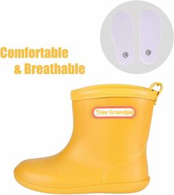 img 2 attached to 🌧️ Waterproof Easy Boys' Outdoor Toddler Rain Shoes