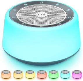 img 4 attached to YTE White Noise Machine: Ultimate Sleep Sound Solution with 30 Soothing Sounds, 7 Color Baby Night Lights, Timer & Memory Features - Perfect for Babies & Adults!