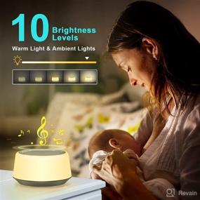 img 3 attached to YTE White Noise Machine: Ultimate Sleep Sound Solution with 30 Soothing Sounds, 7 Color Baby Night Lights, Timer & Memory Features - Perfect for Babies & Adults!