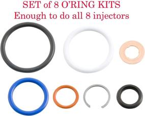 img 2 attached to Alliant Power G2.8 Injector Seal Kit (Set of 8) for Ford 6.0L, 4.5L LCF, and Navistar VT365, VT275, MaxxForce 5 Engines – AP0002