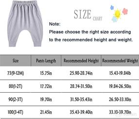 img 3 attached to Egaivtya Toddler Trousers Athletic Bottoms Apparel & Accessories Baby Girls