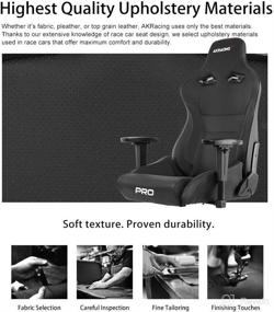 img 1 attached to 🎮 AKRacing Masters Series Pro Luxury XL Gaming Chair, BLACK: Unmatched Comfort and Gaming Performance