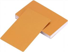 img 1 attached to 50Pcs Metal Business Cards Blanks For Customer Laser Engraving DIY Gift Cards 5 Colors Optional (Gold)