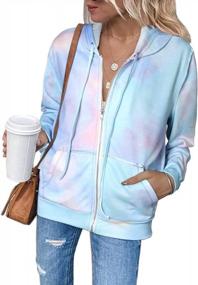img 4 attached to Women'S Long Sleeve Hoodie Jacket Sweatshirt Coat With Pocket - GOSOPIN