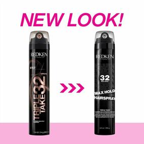 img 3 attached to Redken Max Hold Hairspray 32 Pack - Extreme High Hold For All Hair Types, Long-Lasting Lift & Body, 24H Humidity Resistance Dry Finish Style Control