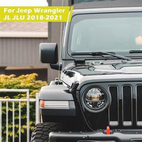 img 1 attached to RT-TCZ For Jeep JL Hood Vents Cover Trim Decor ABS Decorative Cover For Jeep Wrangler JL Accessories 2018-2022 JL &Amp Exterior Accessories
