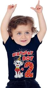 img 3 attached to Official Patrol Birthday Toddler T Shirt Boys' Clothing ~ Tops, Tees & Shirts