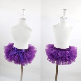 img 3 attached to Adorable Baby Girls Tutu Skirt With Diaper Cover - Soft & Fluffy!
