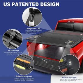 img 2 attached to MOSTPLUS Tri-Fold Hard Tonneau Cover For 2016-2023 Nissan Titan 5.7 FT Bed - 66 Inches