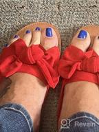 img 1 attached to FISACE Women'S Slip-On Flip Flops Ring Toe Strappy Summer Gladiator Sandals review by Justin Larjin