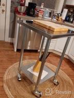 img 1 attached to 12" X 24" AmGood Stainless Steel Work Table Metal Utility Table For Kitchen & Garage Use. review by Avishai Menon