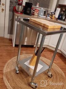 img 8 attached to 12" X 24" AmGood Stainless Steel Work Table Metal Utility Table For Kitchen & Garage Use.