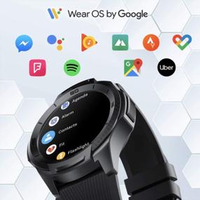 img 1 attached to Waterproof Smartwatch With GPS For Outdoor Activities - TicWatch S2, Wear OS By Google, Compatible With Android And IOS (Black)