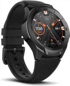 img 4 attached to Waterproof Smartwatch With GPS For Outdoor Activities - TicWatch S2, Wear OS By Google, Compatible With Android And IOS (Black)