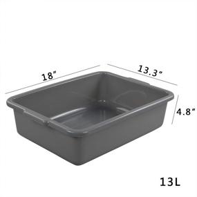 img 3 attached to 📦 Eagrye 4 Pack High Capacity Commercial Plastic Containers