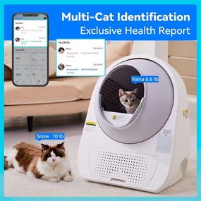 img 2 attached to CATLINK Luxury Pro: APP-controlled, Self-Cleaning Cat Litter Box - Automatic, Extra Large, 🐱 Double Odor Removal, Health Report - Ideal Smart Cat Litter Box for Multiple Cats