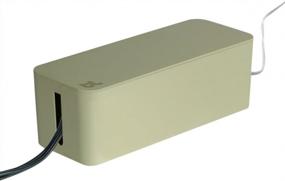 img 4 attached to Organize Your Cables In Style With Bluelounge CableBox In Light Sage - BLUCB-01-LS