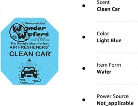 img 1 attached to 🚗 Clean Car Air Fresheners - Wonder Wafers 25 CT Individually Wrapped for Optimal Freshness