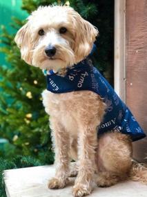 img 1 attached to Stylish And Chic Denim Dog Coat With Embossed Love Design And Removable Hood - Perfect For Springtime Walks With Your Pooch - Available In Blue Denim By Sweetie B Petwear