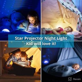 img 1 attached to 🌟 GoLine Star Projector Night Light for Baby Boy: Gift Idea for Boys Age 1-5, Perfect for Nursery Room Decor, Christmas or Birthday Present