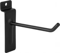 96-pack heavy duty black slatwall panel hooks for polmart 4 logo