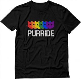 img 4 attached to Make A Statement With TeeStars' Purride Cat Paw Gay Pride T-Shirt – An Adorable Expression Of Love For Cats And The LGBTQ+ Community