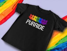 img 1 attached to Make A Statement With TeeStars' Purride Cat Paw Gay Pride T-Shirt – An Adorable Expression Of Love For Cats And The LGBTQ+ Community