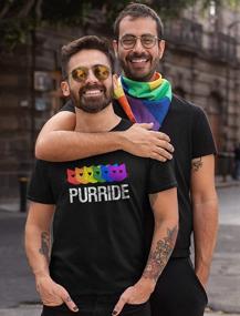 img 2 attached to Make A Statement With TeeStars' Purride Cat Paw Gay Pride T-Shirt – An Adorable Expression Of Love For Cats And The LGBTQ+ Community