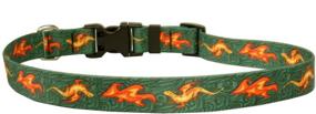 img 1 attached to 🌟 Vibrant and Stylish Yellow Dog Design Fantasy Dog Collar