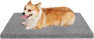 🐾 xl hero dog bed for jumbo dogs - 47 inches, washable, anti-slip bottom, removable cover, light grey pet mattress logo