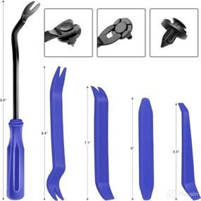 img 3 attached to 🔧 456 Piece Trim Removal Tool Kit for Car Door Panel, Audio Trim, and Auto Clip Fastener Removal - Set of Pry Tools, Push Pins, and Clip Removal Tools