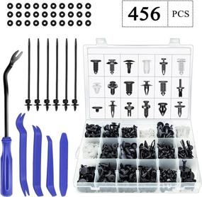 img 4 attached to 🔧 456 Piece Trim Removal Tool Kit for Car Door Panel, Audio Trim, and Auto Clip Fastener Removal - Set of Pry Tools, Push Pins, and Clip Removal Tools