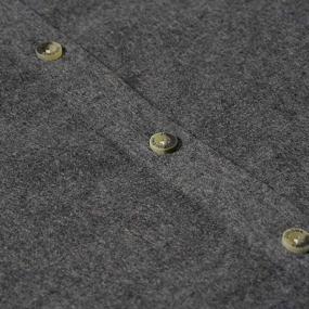img 2 attached to Upgrade Your Style With ZIOLOMA Men'S Solid Flannel Dress Shirts - Perfect For Western Or Business Wear