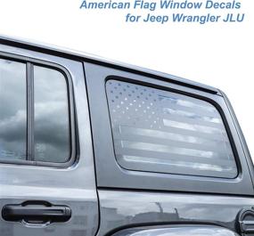 img 2 attached to JeCar American Sticker Wrangler 2018 2021 Exterior Accessories